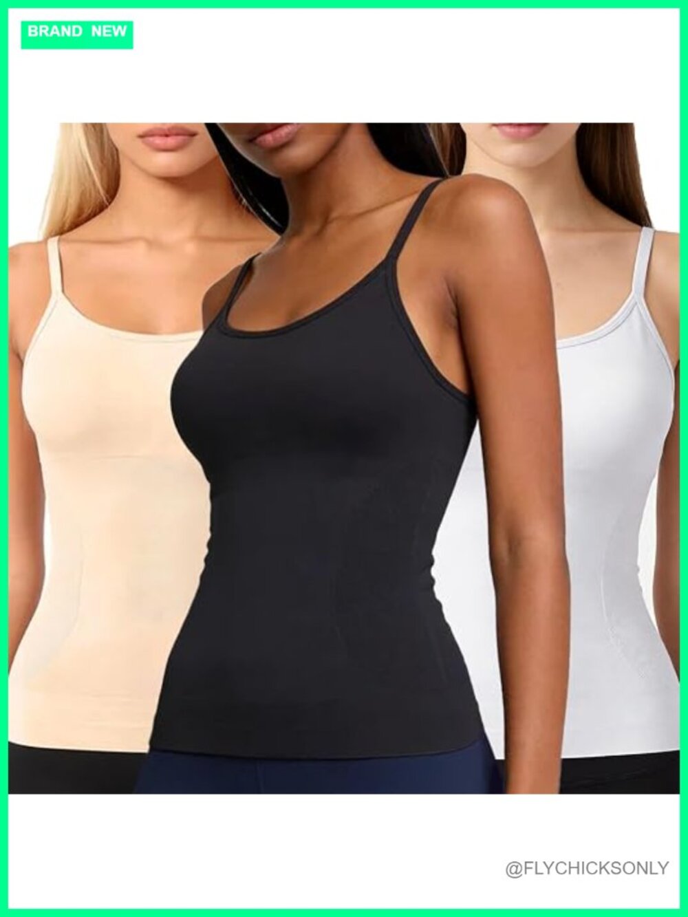 Women Shapewear Camisole Round Neck Body Shaper Compression Cami Slimming Tank